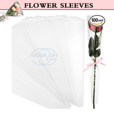 دسته گل شفاف آستین های دسته گل کیف برای کاغذ بسته بندی تک رز