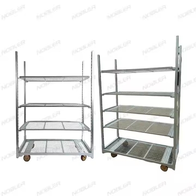 دوامدار گل هلندی Trolley سطح درمان گرم غوطه ور کردن گالوانیزه فلزی میش آسان جمع آوری