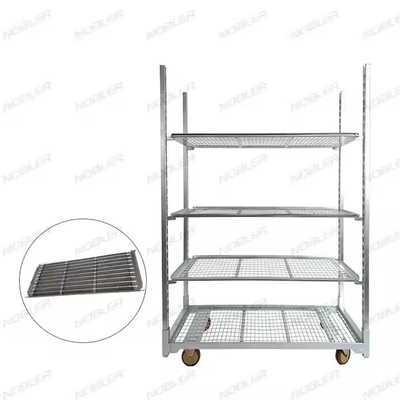 دوامدار گل هلندی Trolley سطح درمان گرم غوطه ور کردن گالوانیزه فلزی میش آسان جمع آوری