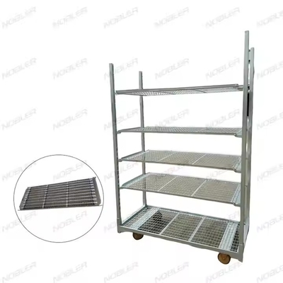 دوامدار گل هلندی Trolley سطح درمان گرم غوطه ور کردن گالوانیزه فلزی میش آسان جمع آوری