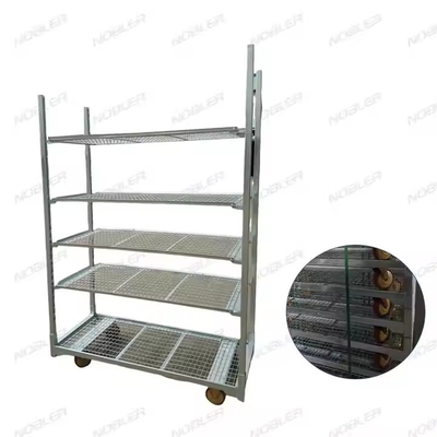 دوامدار گل هلندی Trolley سطح درمان گرم غوطه ور کردن گالوانیزه فلزی میش آسان جمع آوری