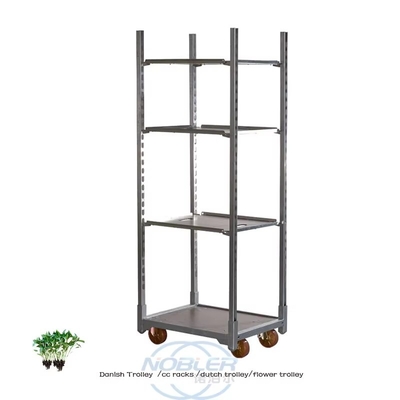 گالوانیزه شده گرم فلز کشاورزان گل هلندی Trolley برای نمایش