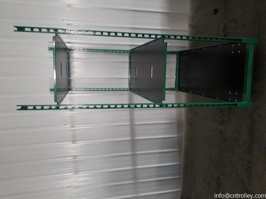 کارخانه Q235 چهار چرخ صفحه قفسه های واگن برقی دانمارکی